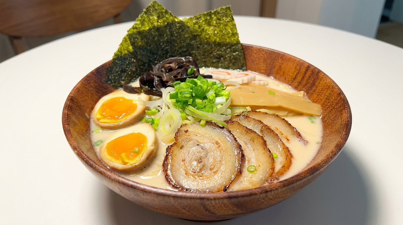Ramen Tonkotsu Japonais Riche et Crémeux