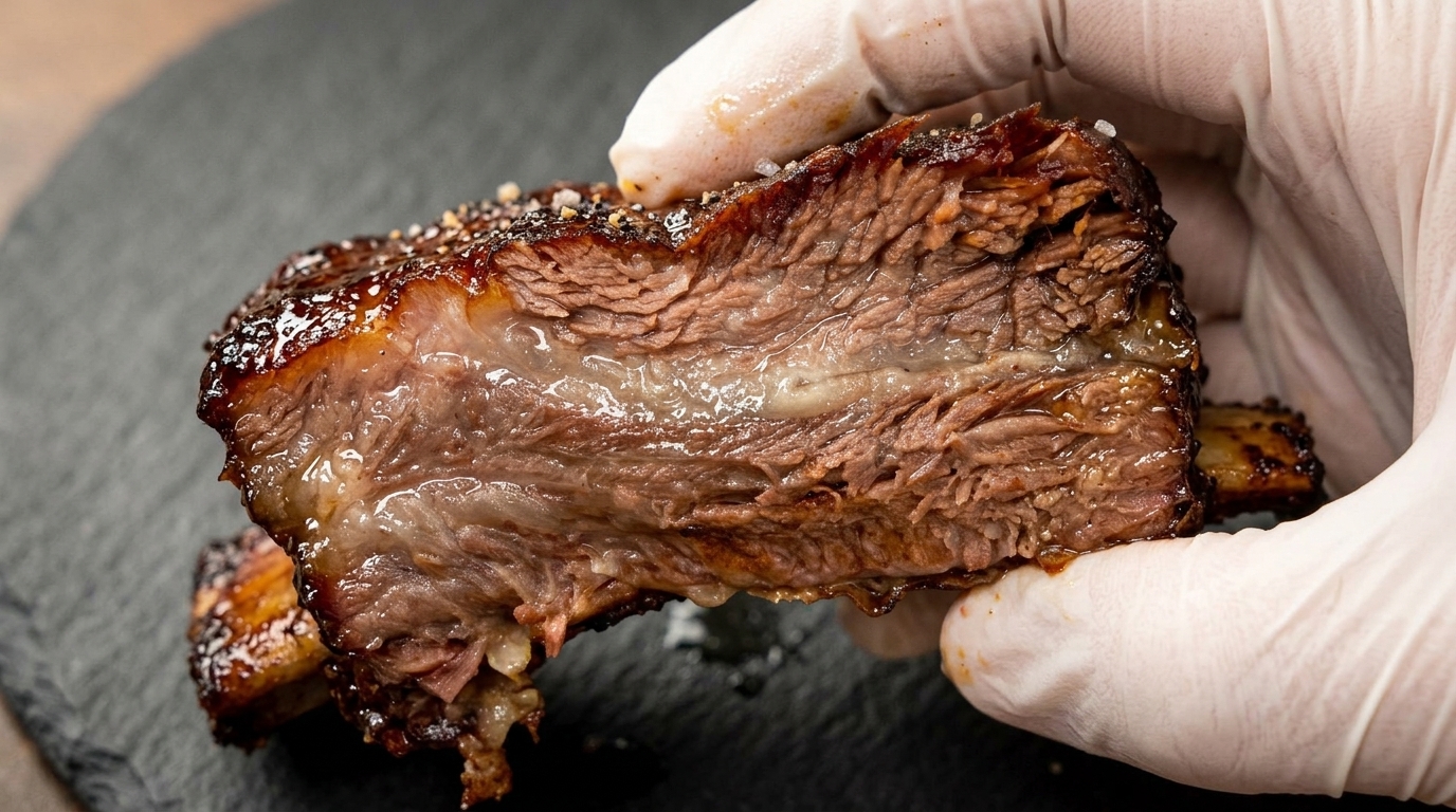 Côtes de Bœuf Rôties Lentement au Glaçage BBQ Maison