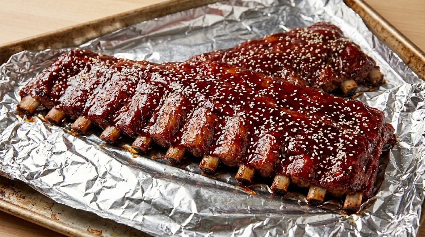 Travers de porc rôtis au miel façon Char Siu