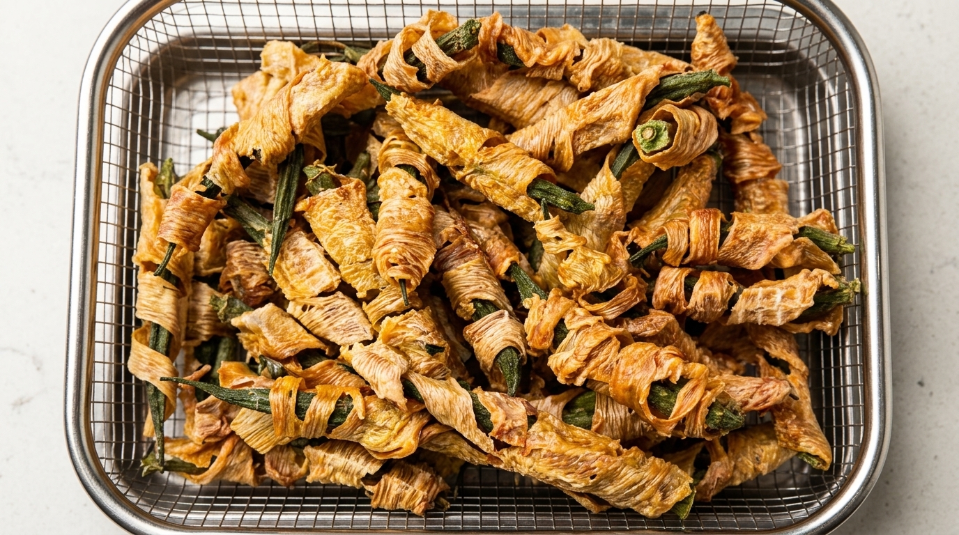 Friandises Maison au Gombo Enroulé de Poulet pour Animaux