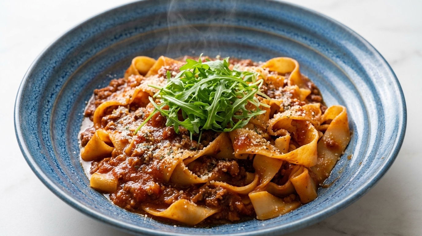 Pappardelle à la Bolognaise de Porc Express