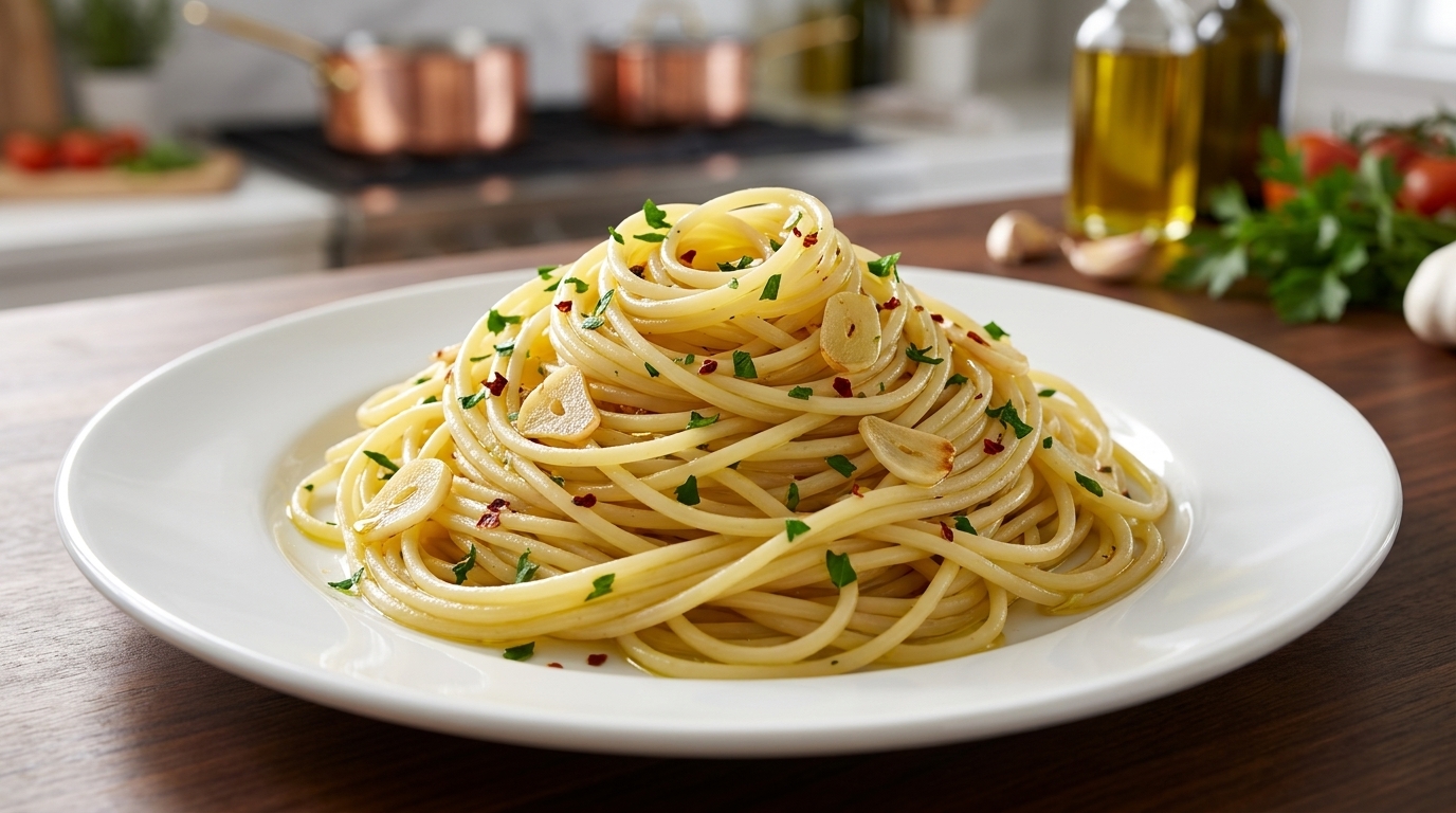 Spaghetti à l'ail et à l'huile (Aglio e Olio) Classiques