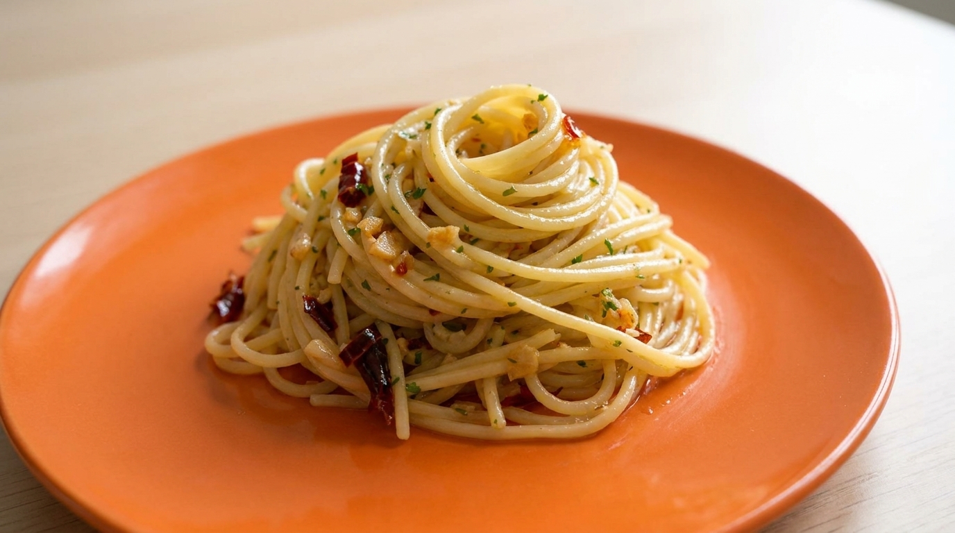 Spaghetti Classiques Ail, Huile et Piment