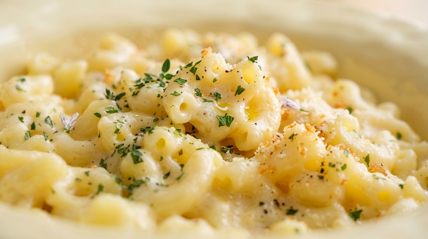 Macaroni au Fromage Crémeux à la Poêle