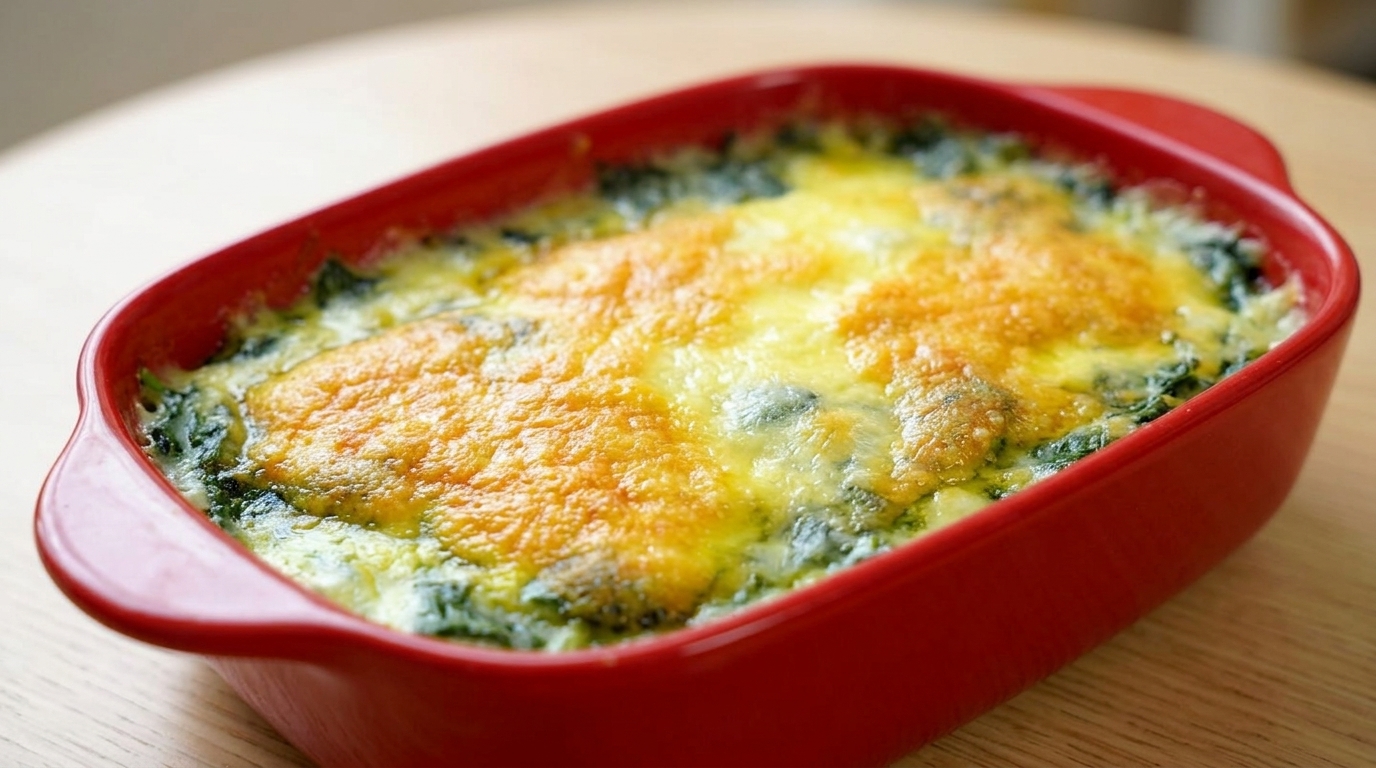 Gratin d'Épinards Crémeux à la Mozzarella