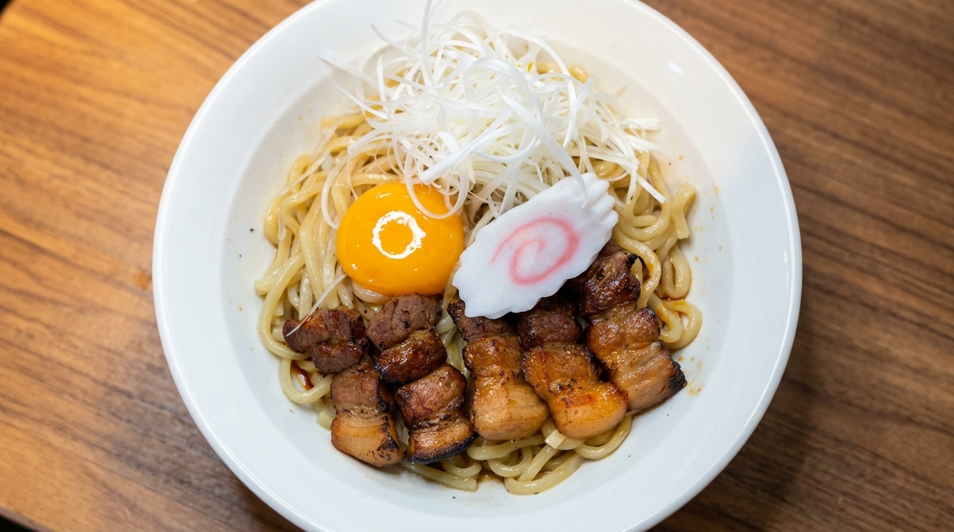 Abura Soba authentique (Ramen japonais sans bouillon)