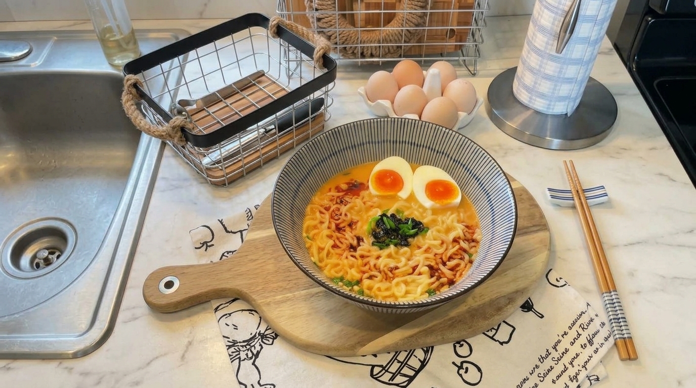Ramen instantané crémeux : l'astuce ultime en 10 minutes