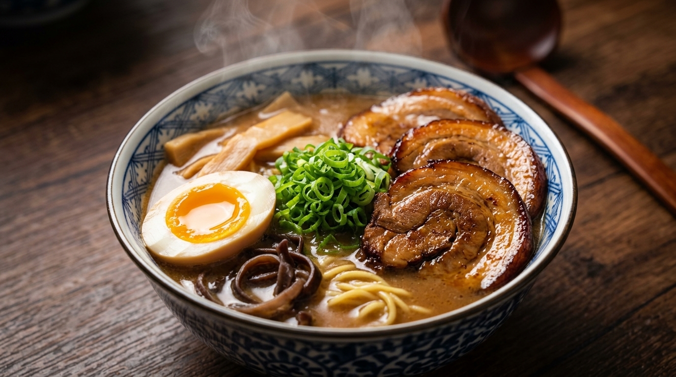 Ramen au Miso et Porc Chashu Fondant