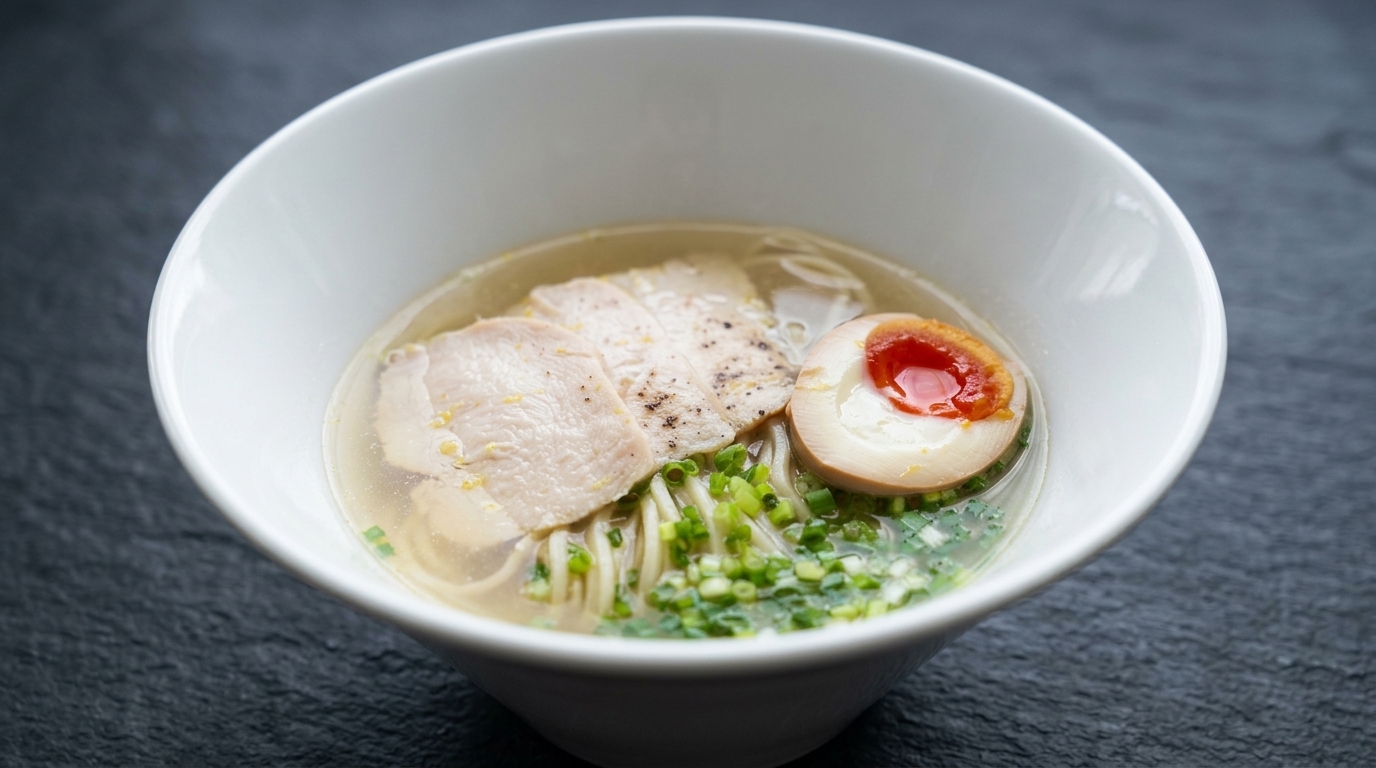 Ramen Shio au Poulet et Chashu Basse Température