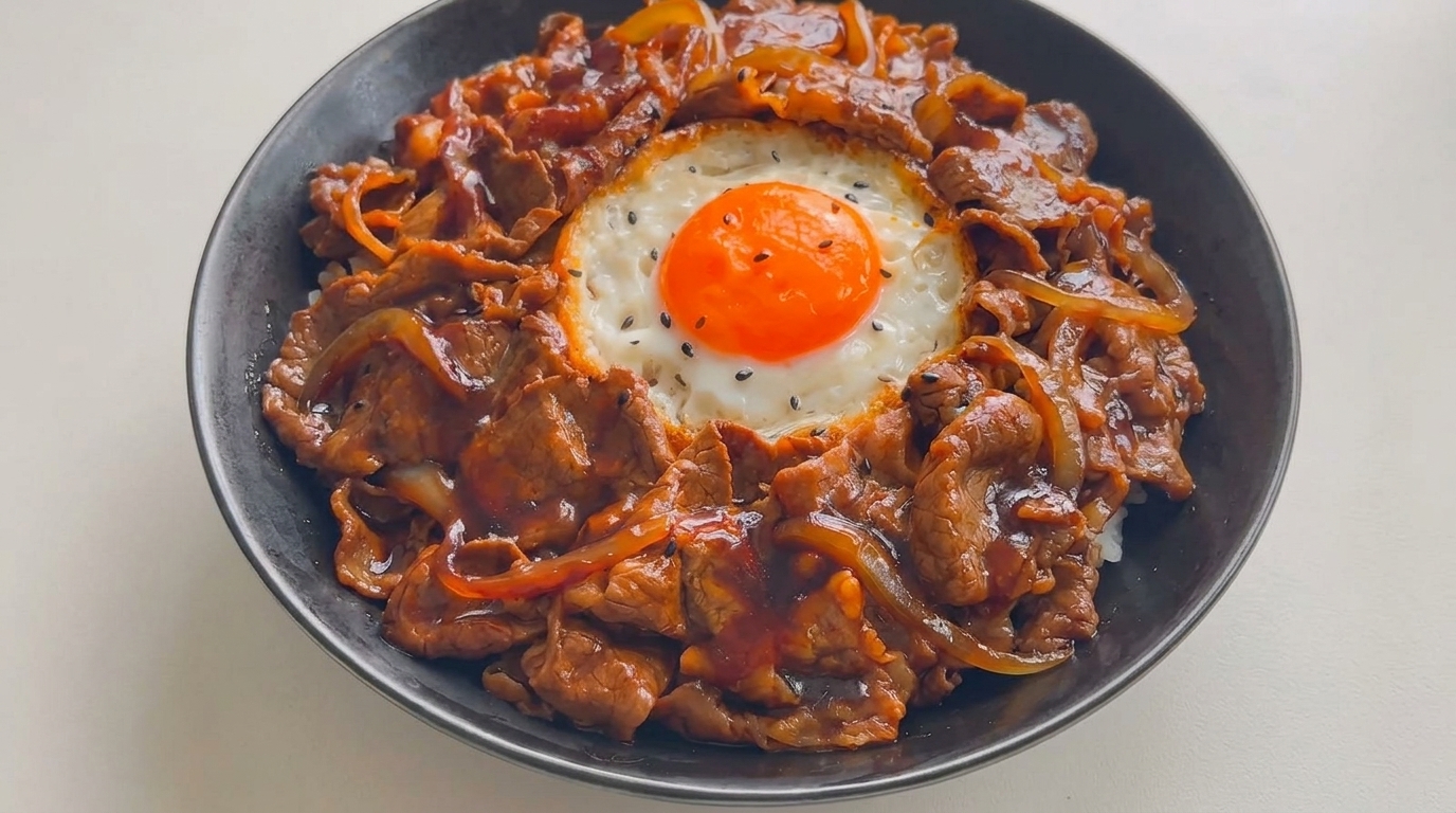 Gyudon maison : le bol de bœuf japonais classique