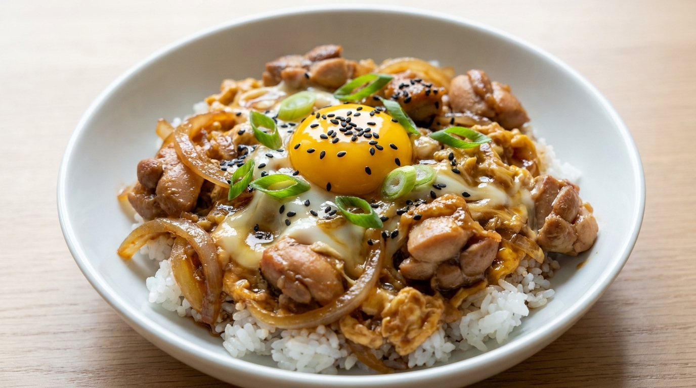 Oyakodon Japonais Authentique (Bol de Riz au Poulet et Œuf)