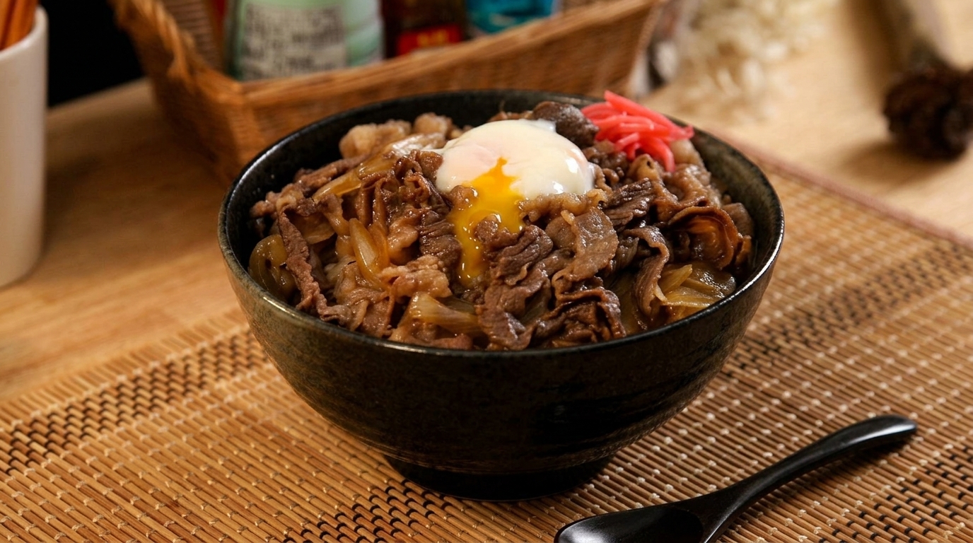 Gyudon façon Sukiya (Bol de Bœuf Japonais) et son Œuf Onsen
