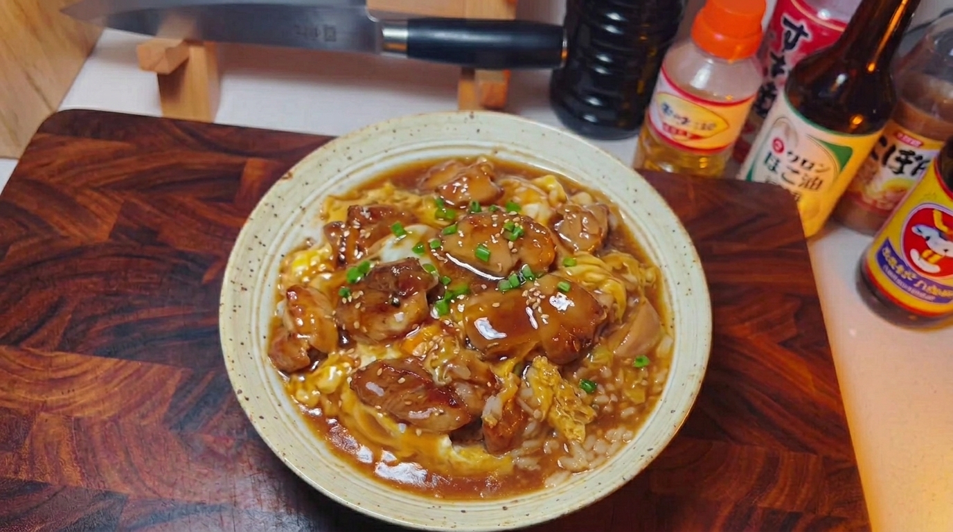 Oyakodon Japonais Classique (Bol de Riz au Poulet et à l'Œuf)