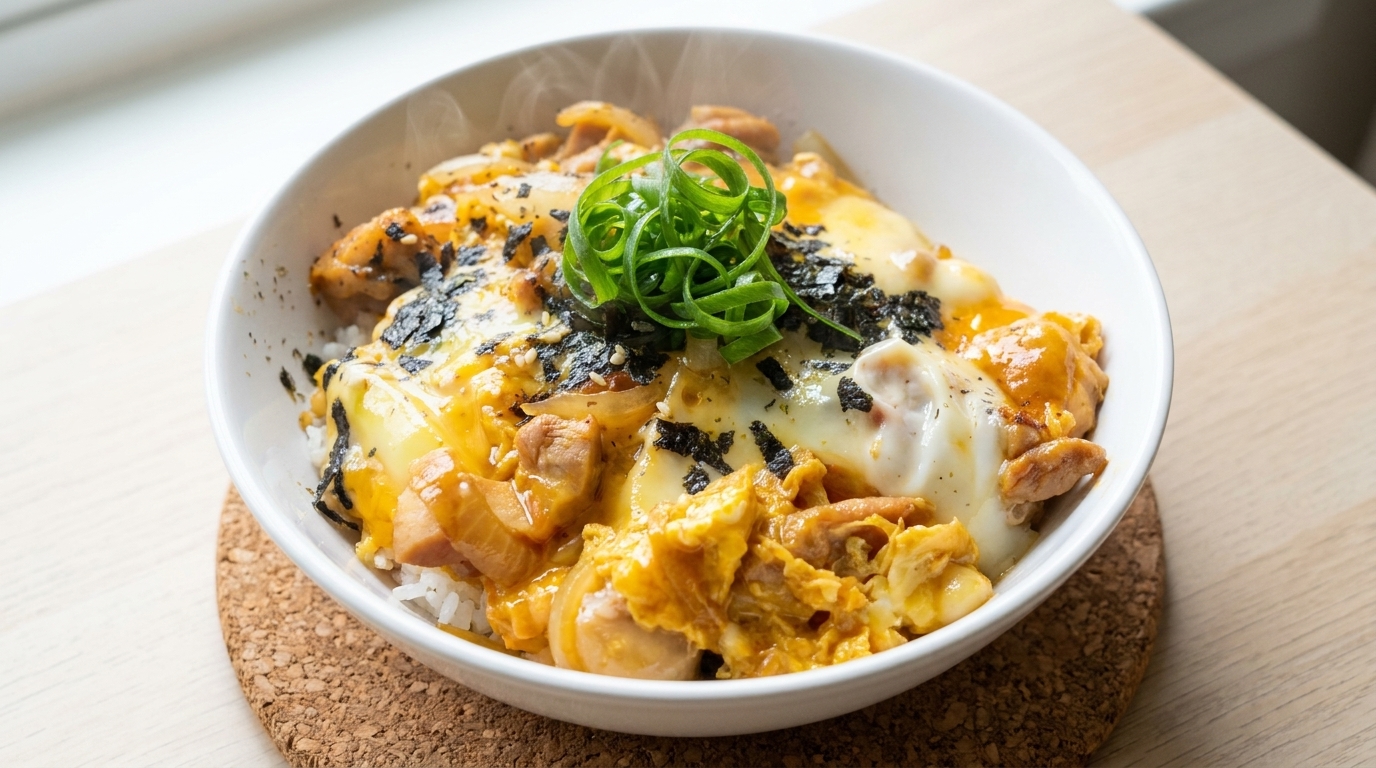 Oyakodon Japonais Classique (Bol de Riz au Poulet et à l'Œuf)