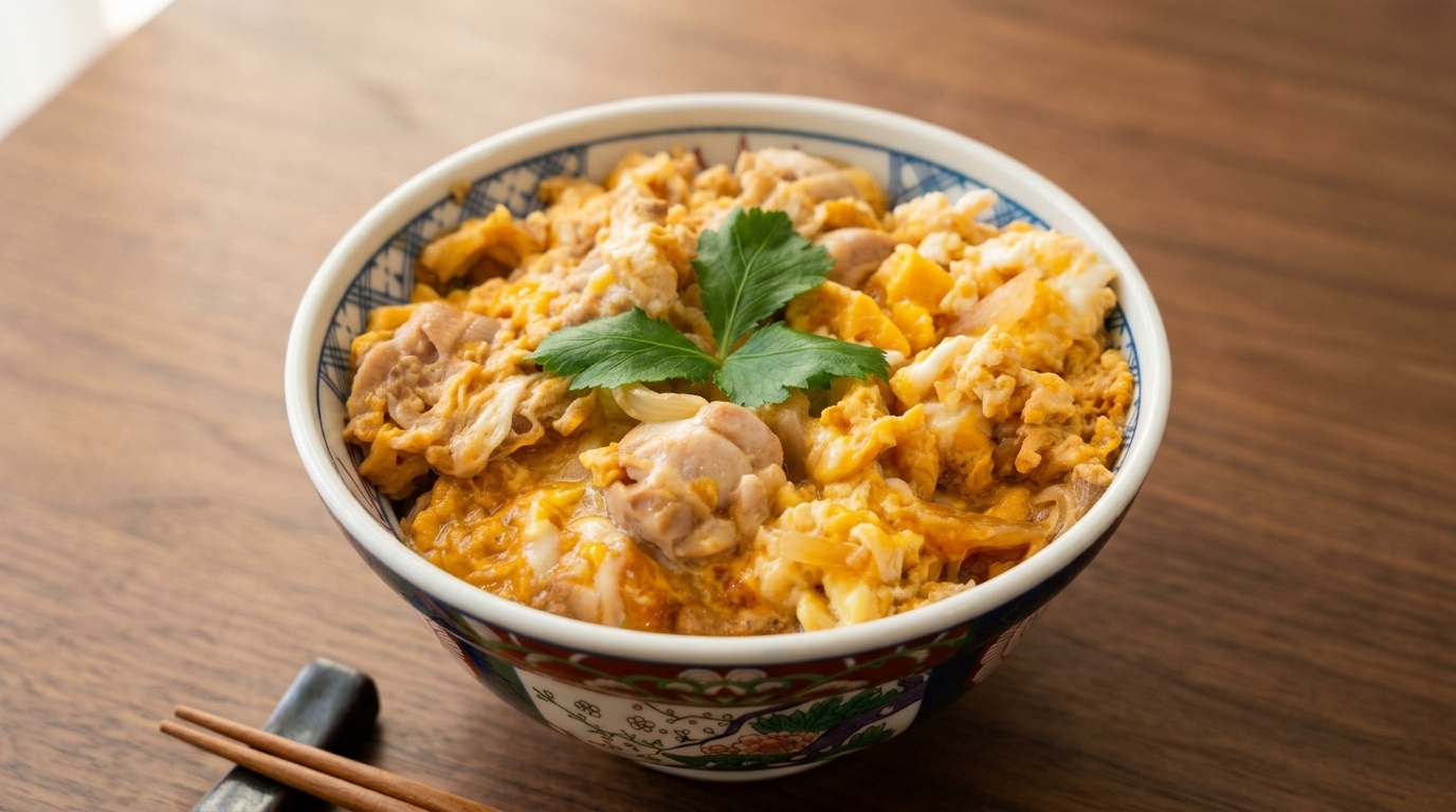 Oyakodon Japonais Classique (Bol de Riz au Poulet et à l'Œuf)
