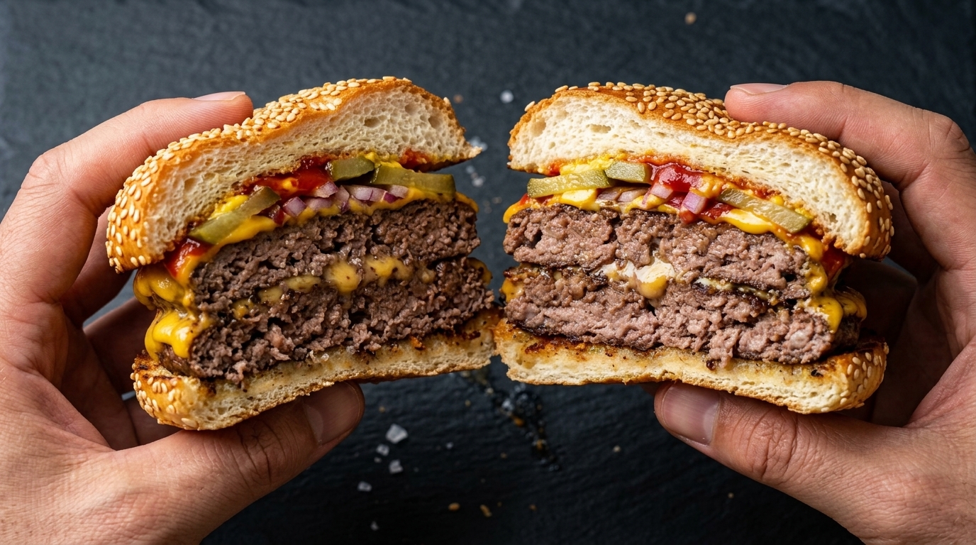 Le Véritable Double Cheeseburger Maison