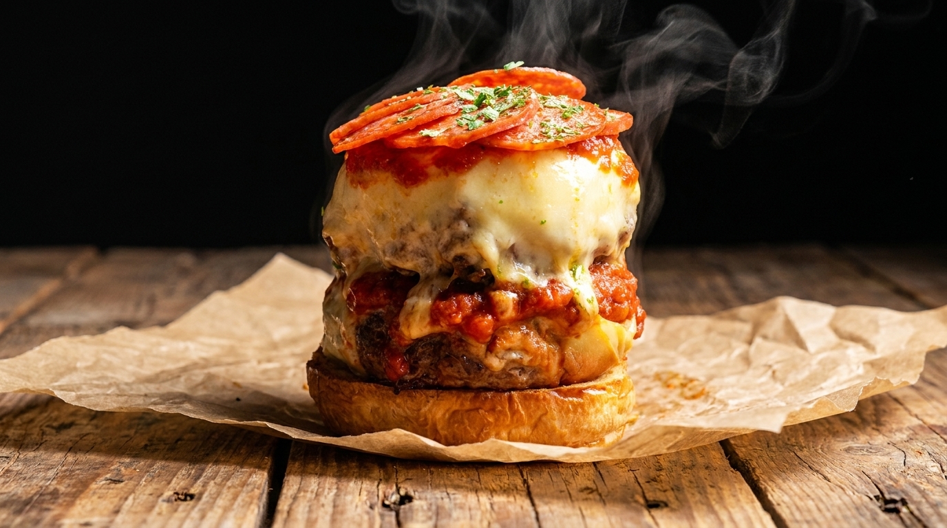 L'Ultime Pizza Burger à Double Steak