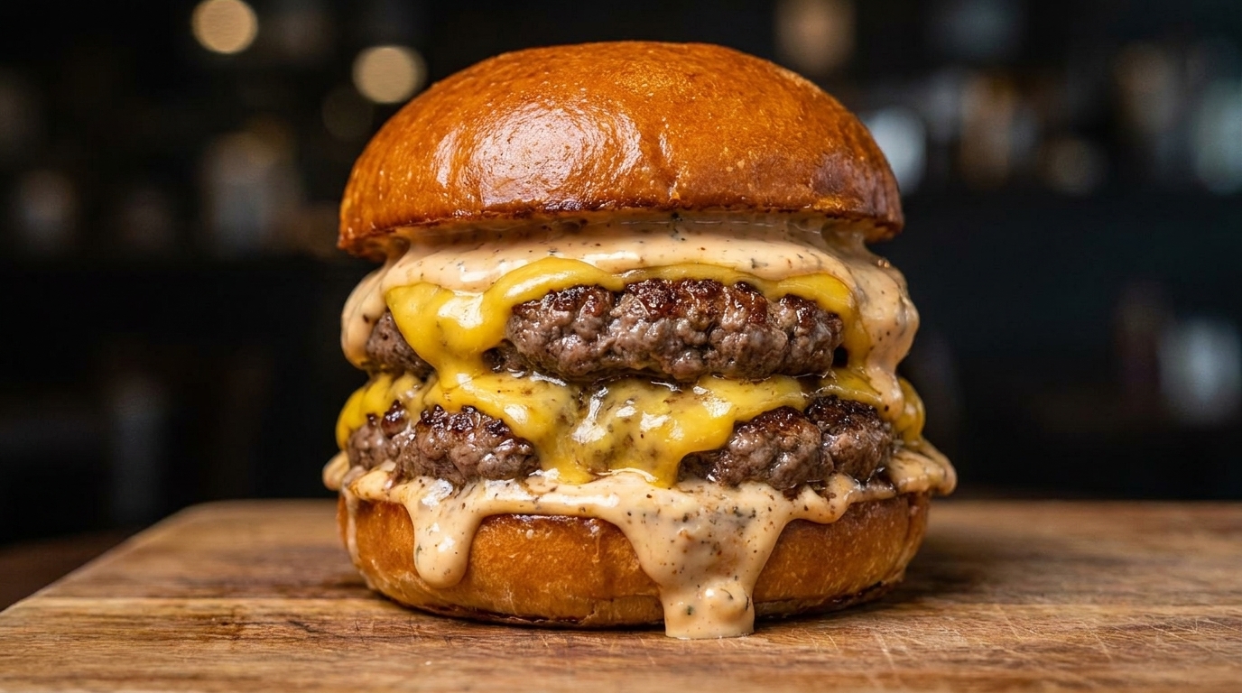 L'Ultime Double Cheeseburger Maison