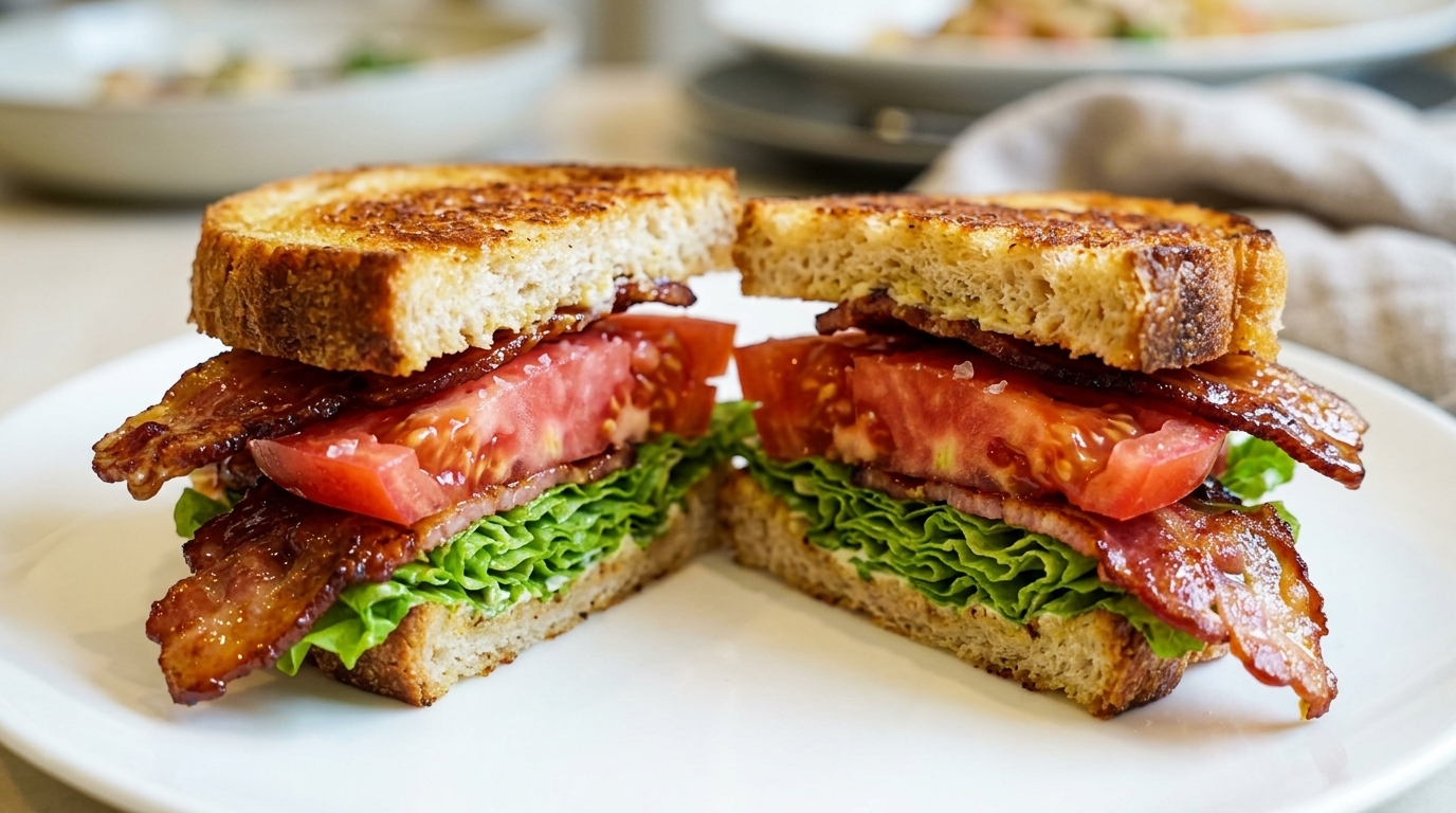 Le Sandwich BLT Ultime au Bacon Glacé au Miel