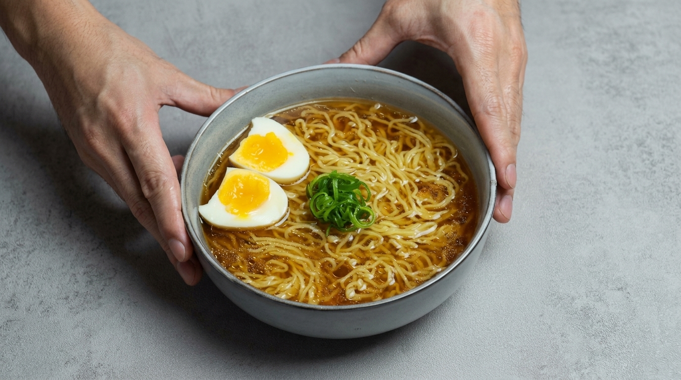Ramen Shoyu maison avec œuf mollet
