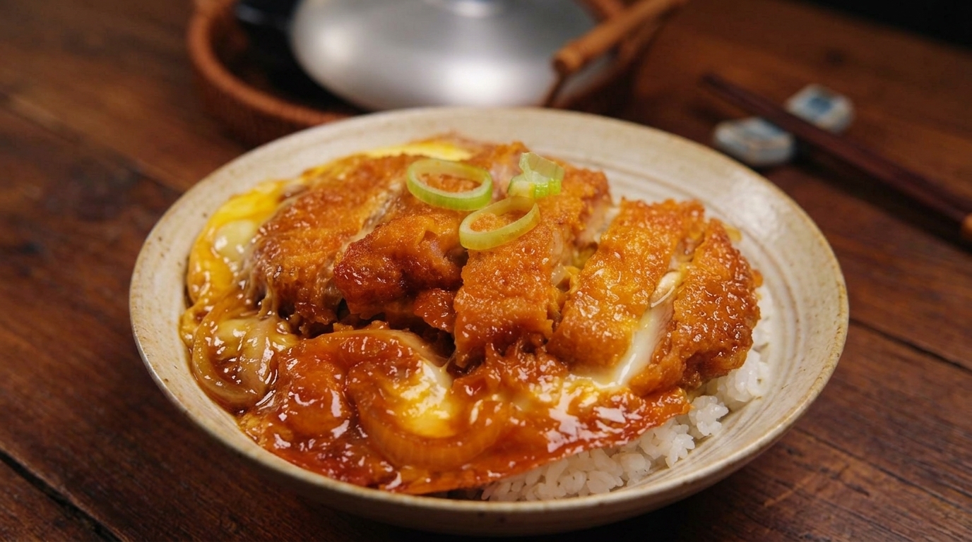 Le Véritable Katsudon Japonais (Bol de Riz au Porc Pané)