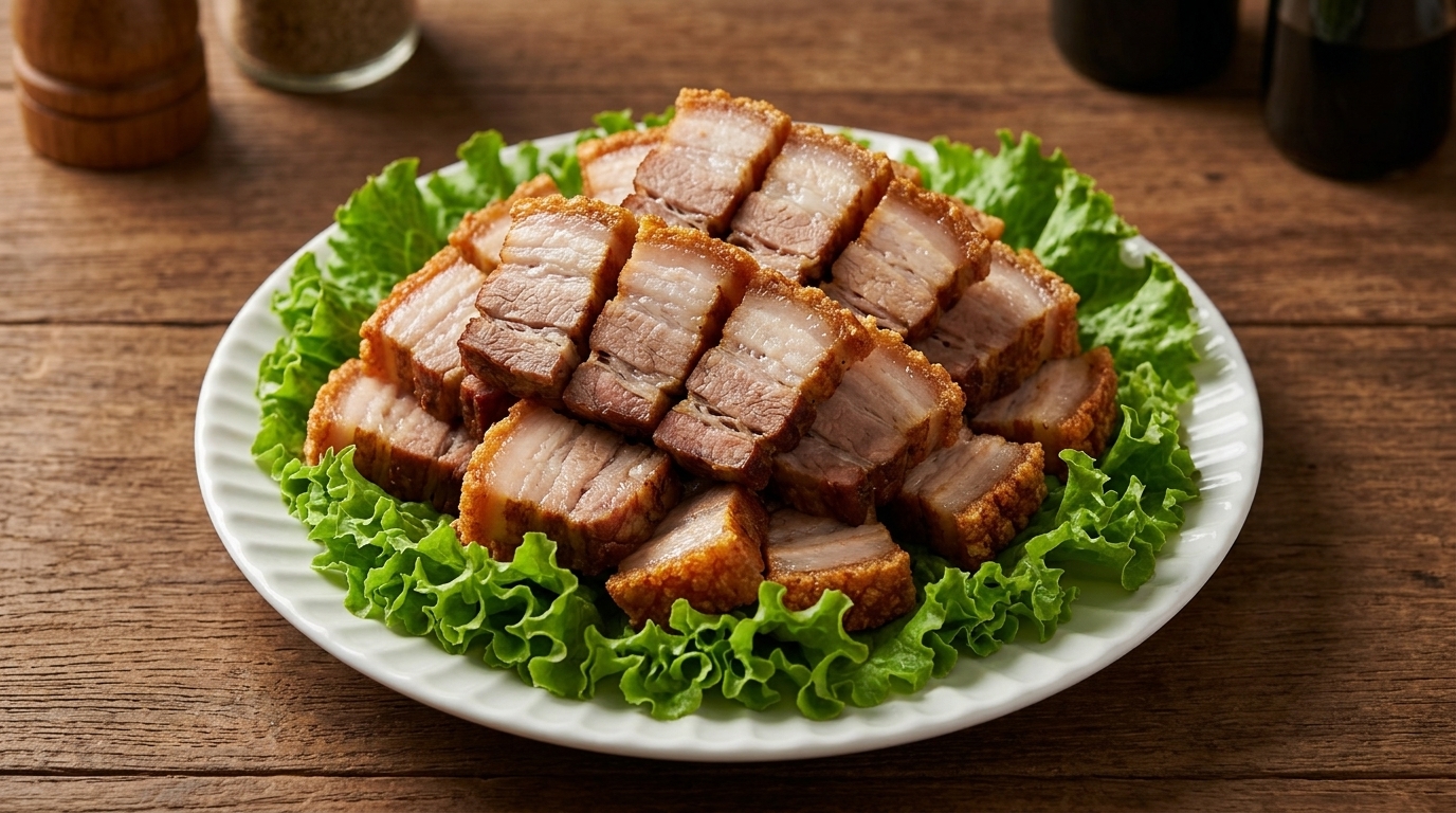 Poitrine de Porc Croustillante à la Poêle