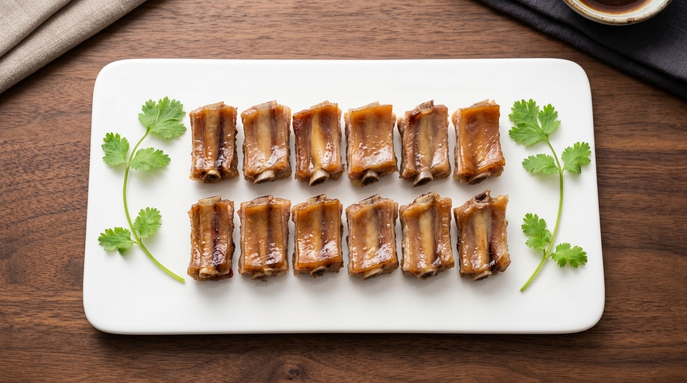 Travers de porc séché à la vapeur (Lạp Sườn Sườn Heo Chưng)
