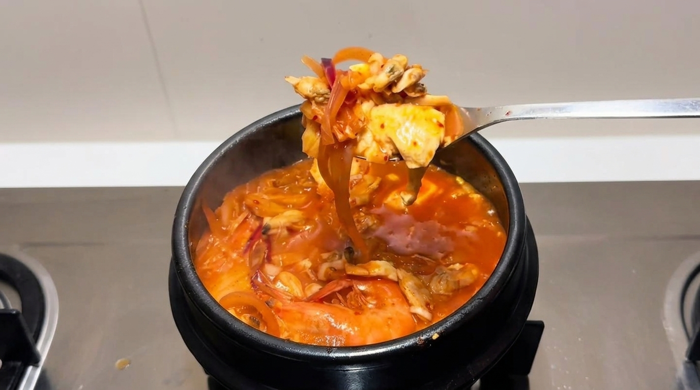Ragoût de Kimchi aux Palourdes Authentique (Kimchi-jjigae)