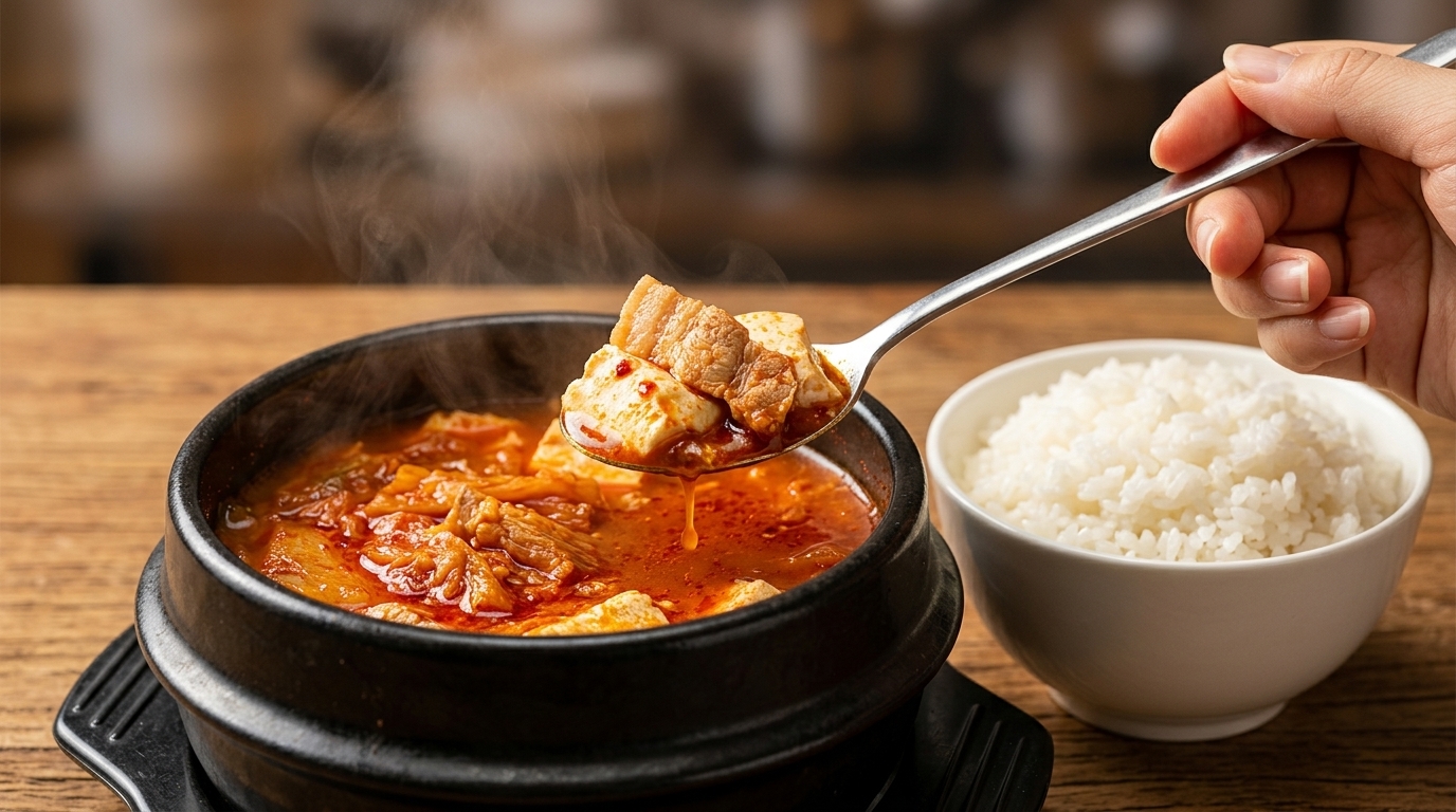 Véritable Kimchi Jjigae (Ragoût de Porc et Kimchi)
