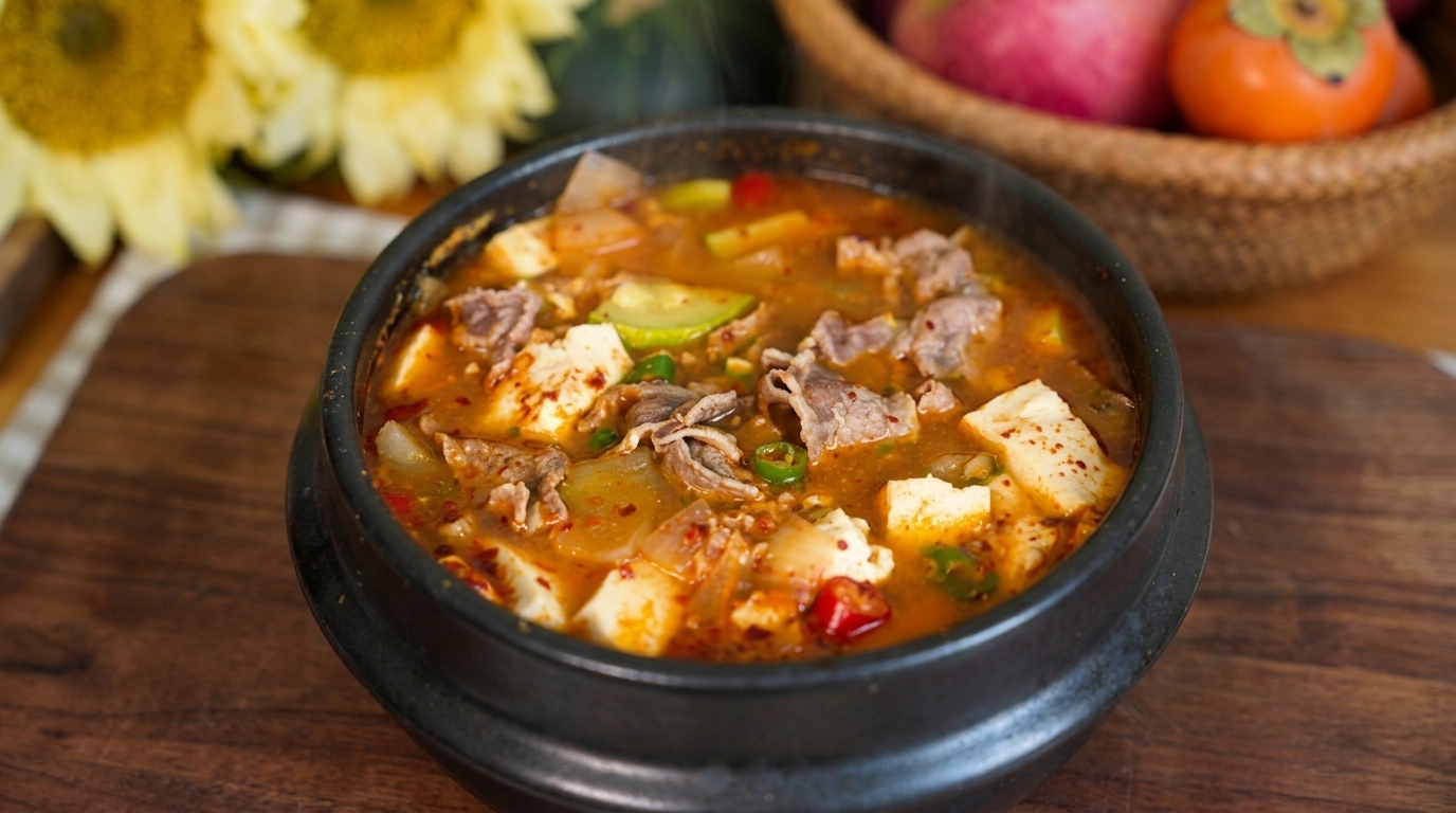 Doenjang-jjigae Authentique : Ragoût Coréen à la Pâte de Soja