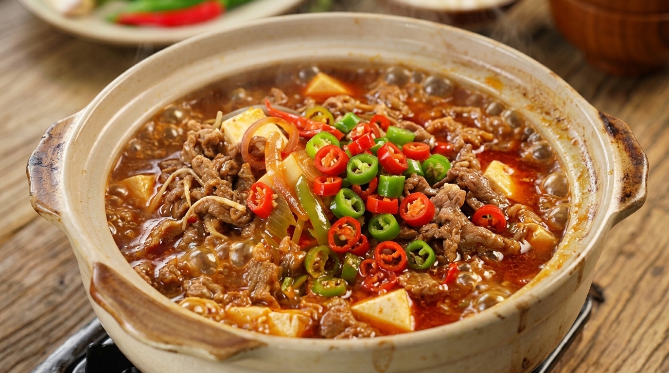 Pot-au-Feu Épicé au Bœuf et Tofu