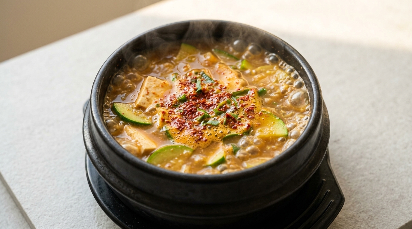 Ragoût Coréen Authentique à la Pâte de Soja (Doenjang Jjigae)