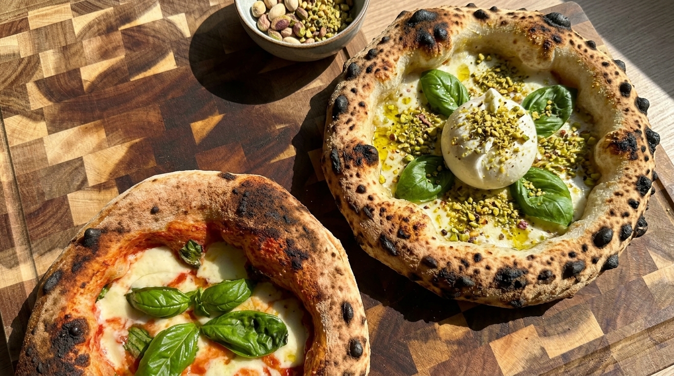 Pizza napolitaine au levain faite maison