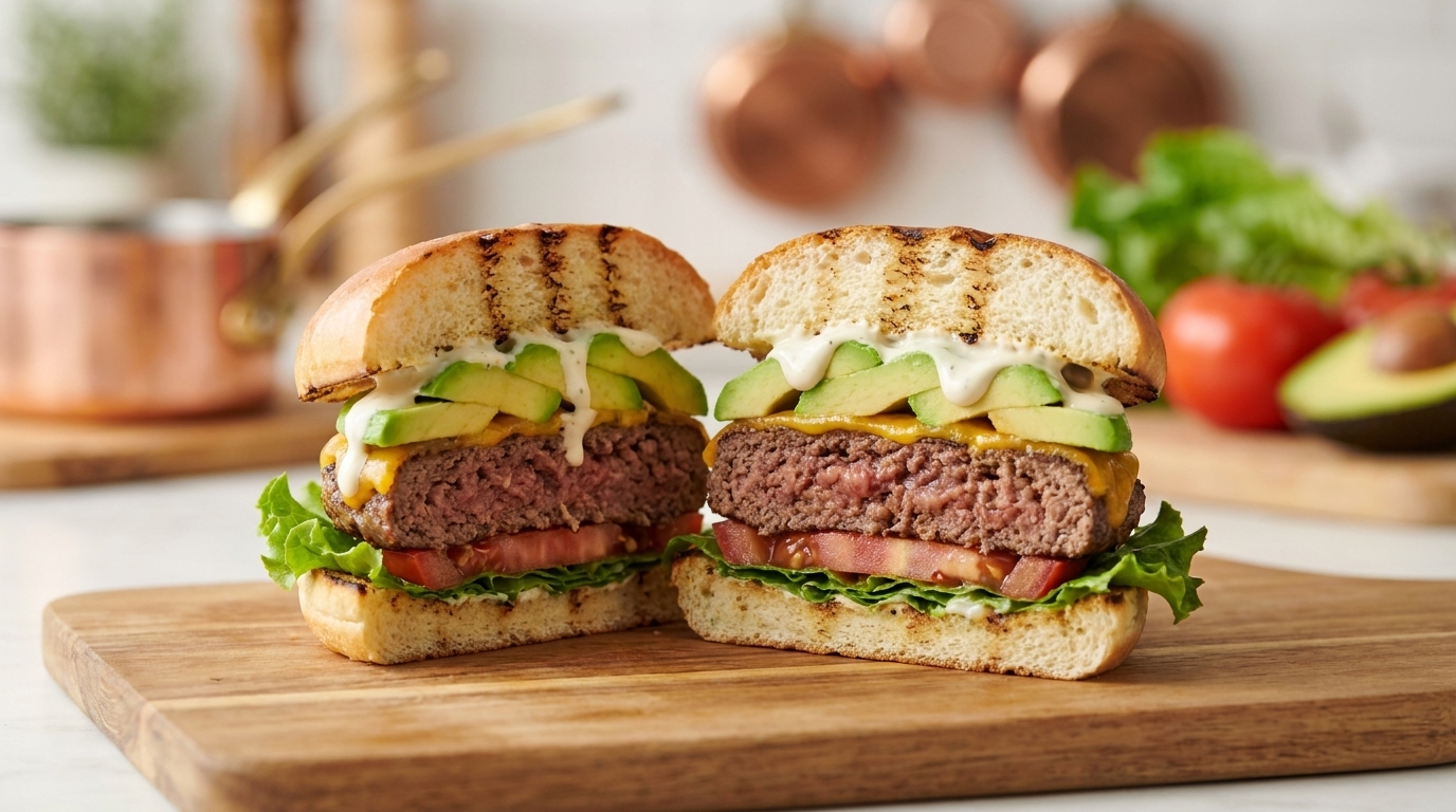 Cheeseburger Classique à l'Avocat