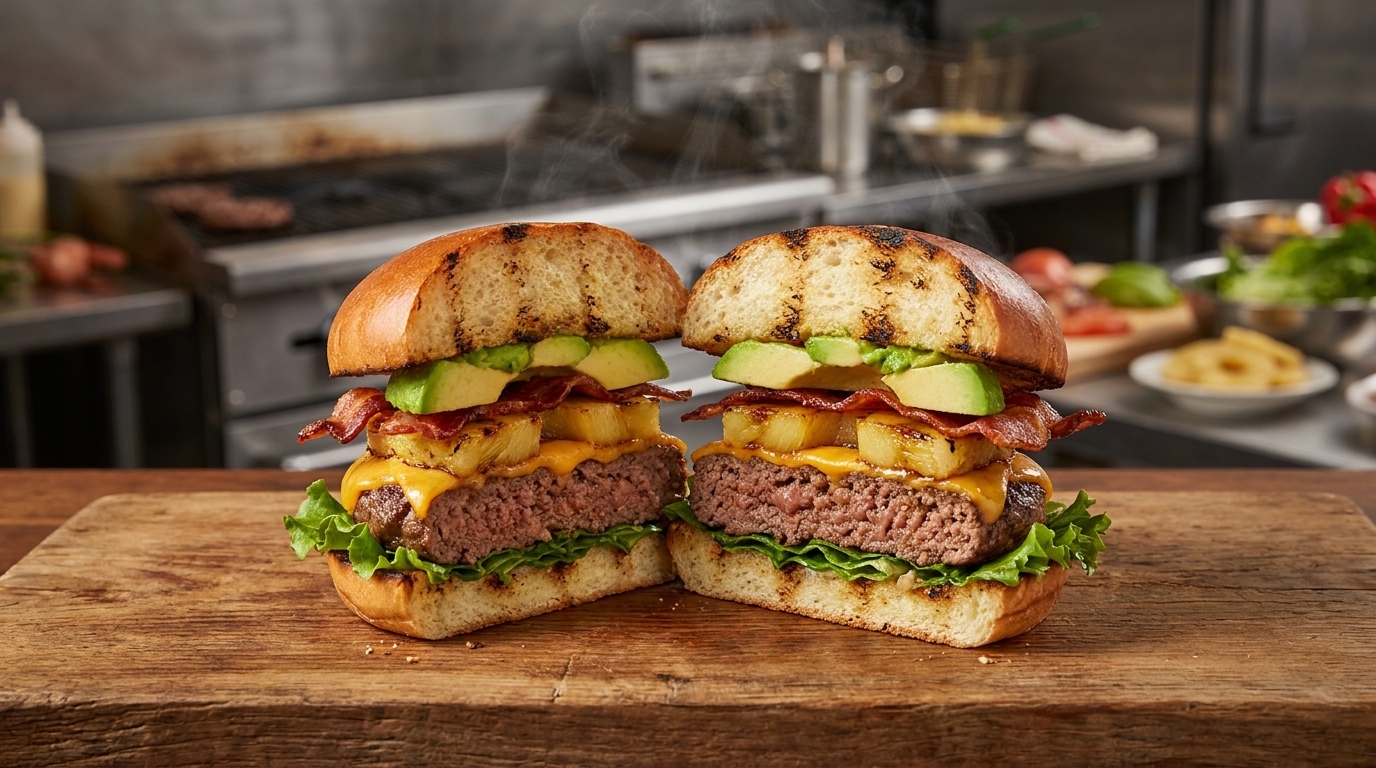 Burger Gourmet Bœuf, Avocat et Bacon