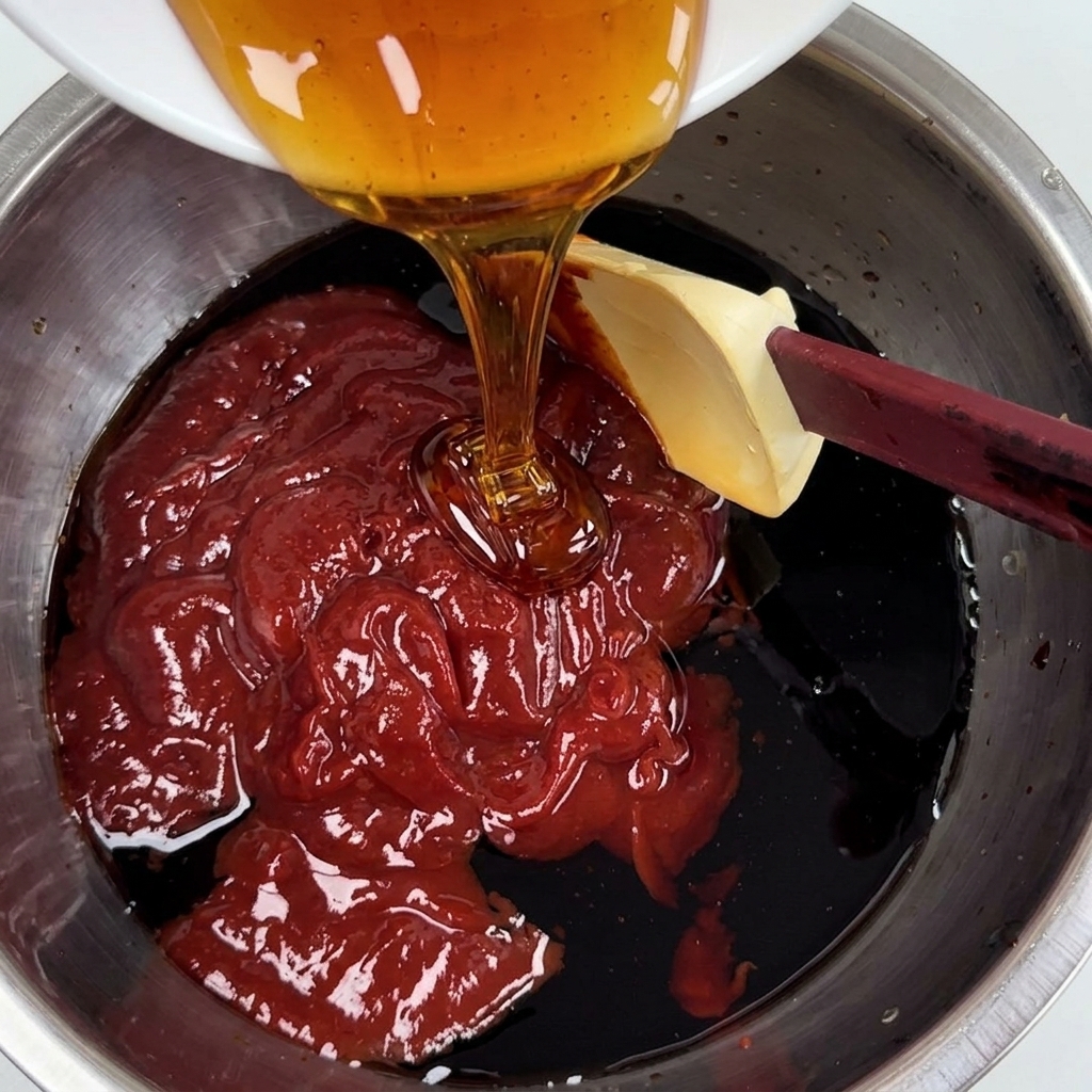 Du maltose ajouté aux ingrédients de la sauce.