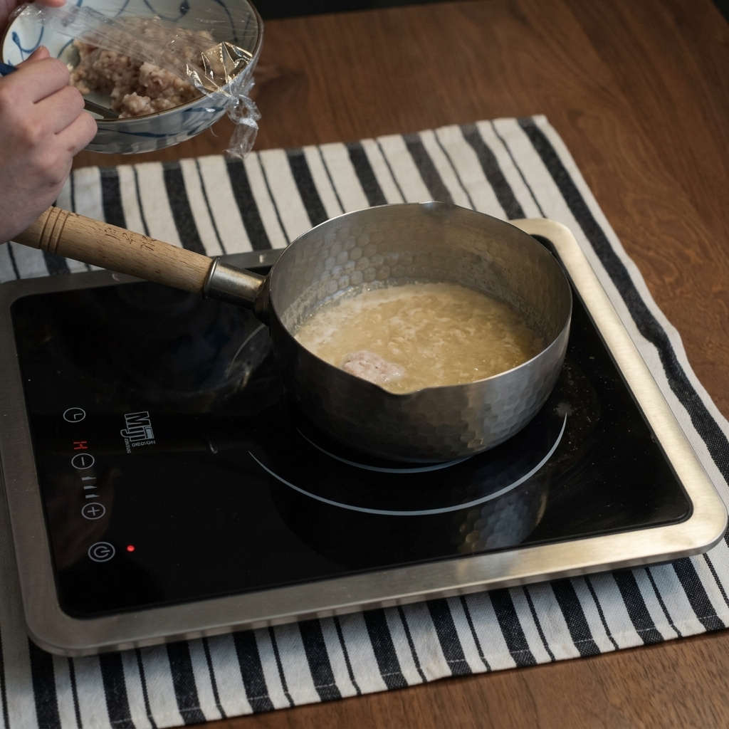Steaks de bœuf mijotant dans une sauce épaisse et brillante dans la poêle.