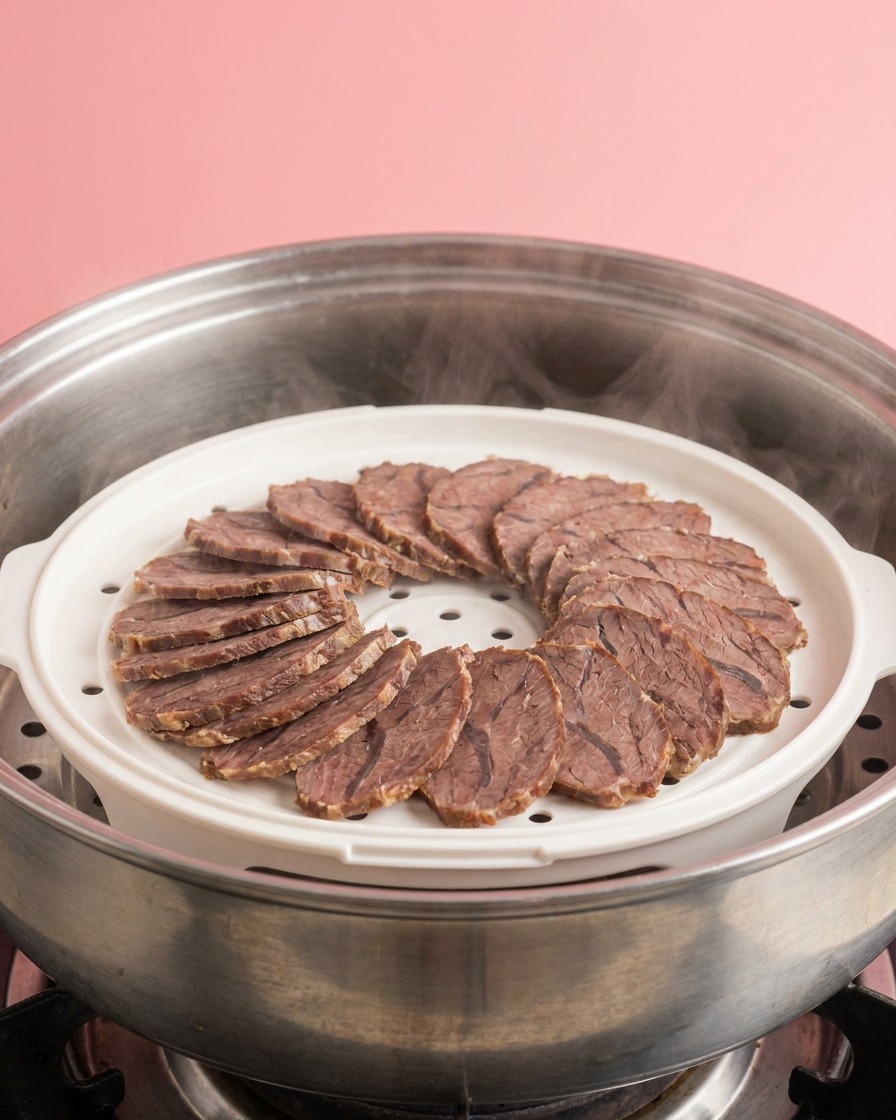 Huile de cuisson versée dans un wok noir chaud.