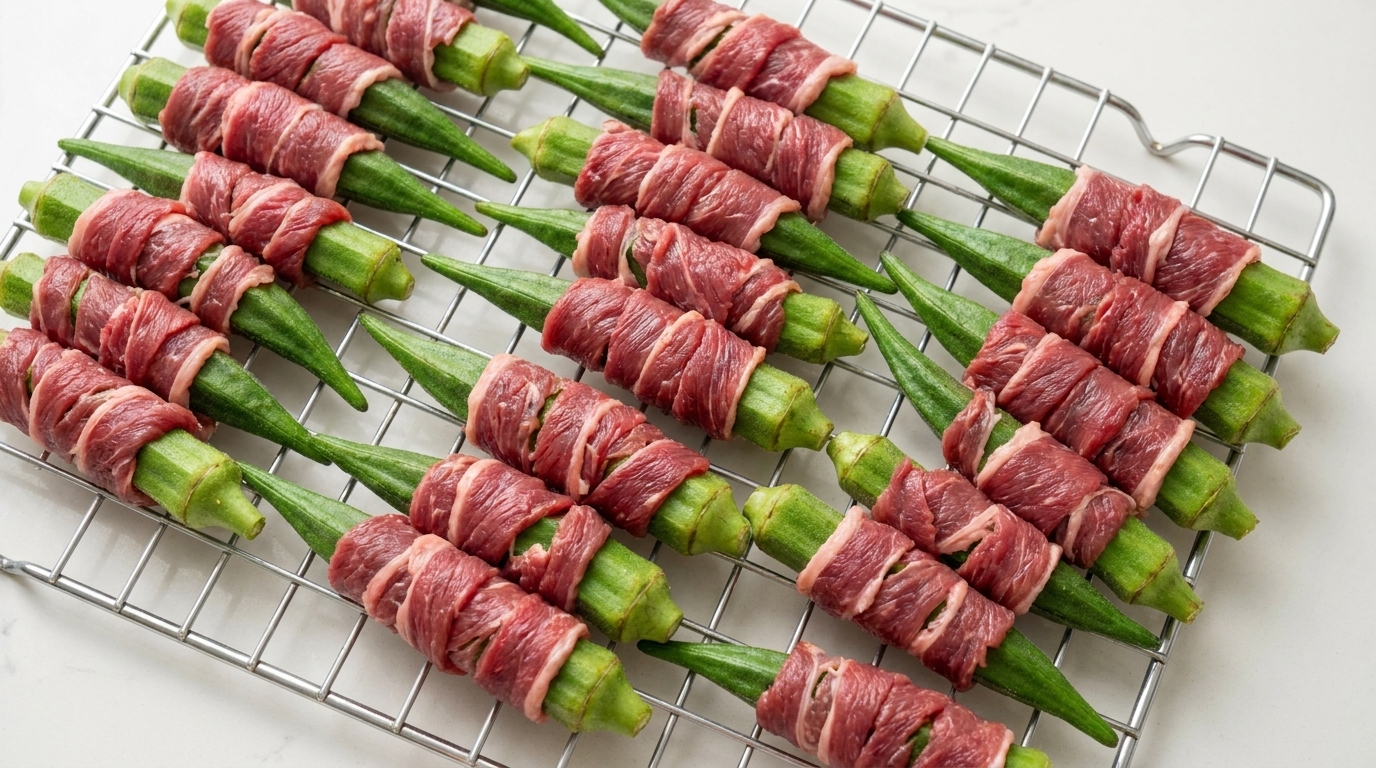 Friandises Maison pour Animaux : Okra Enrobé de Filet de Canard