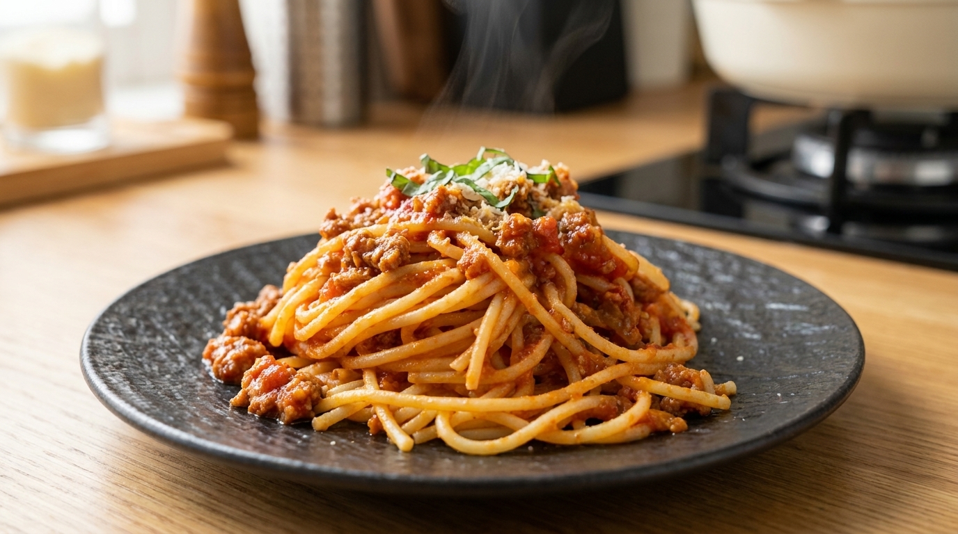 Pâtes à la sauce bolognaise classique