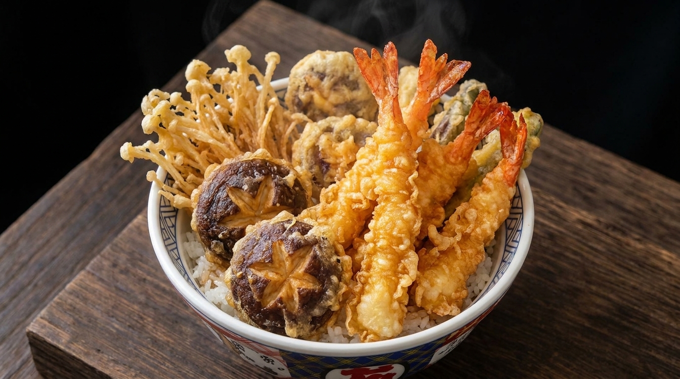 Bol de Riz Tempura Japonais (Tendon) Classique