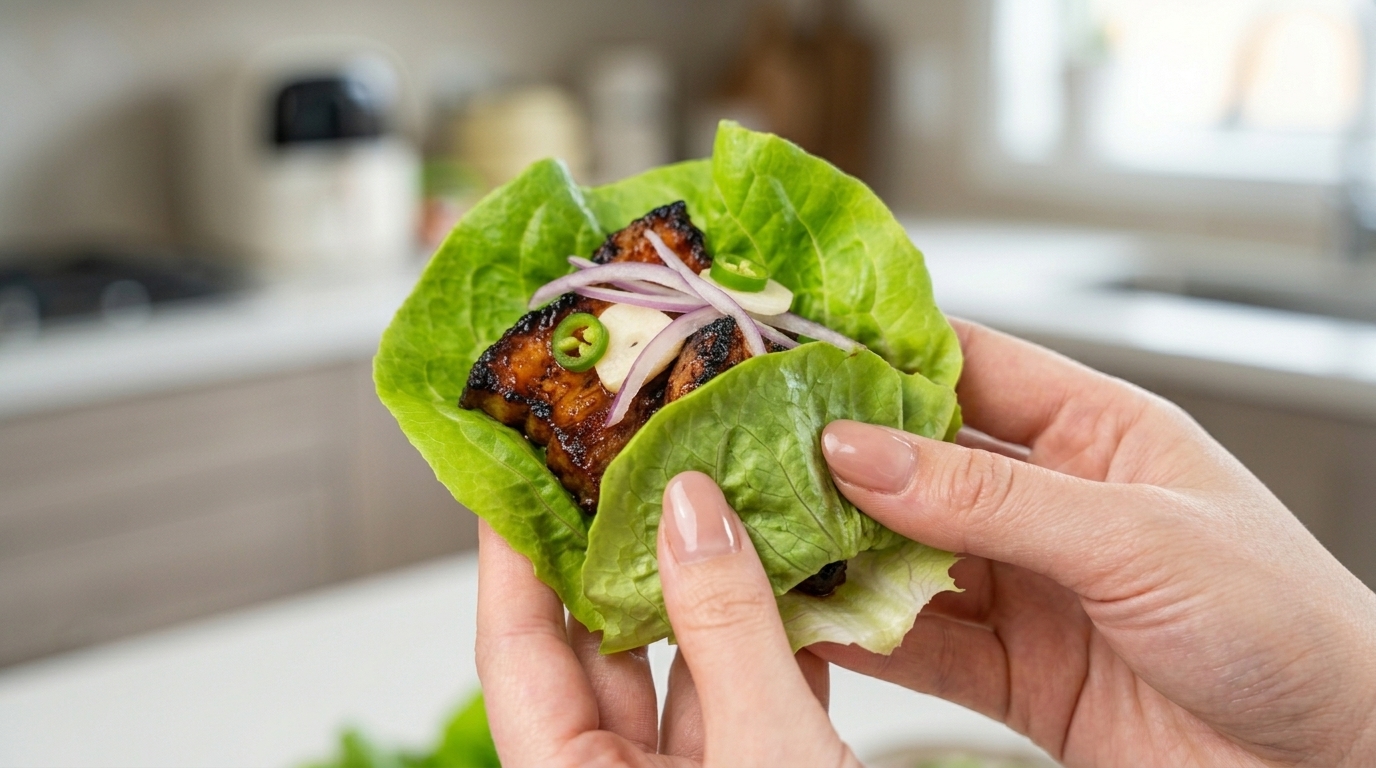 Poitrine de porc coréenne croustillante au Air Fryer (Ssam)
