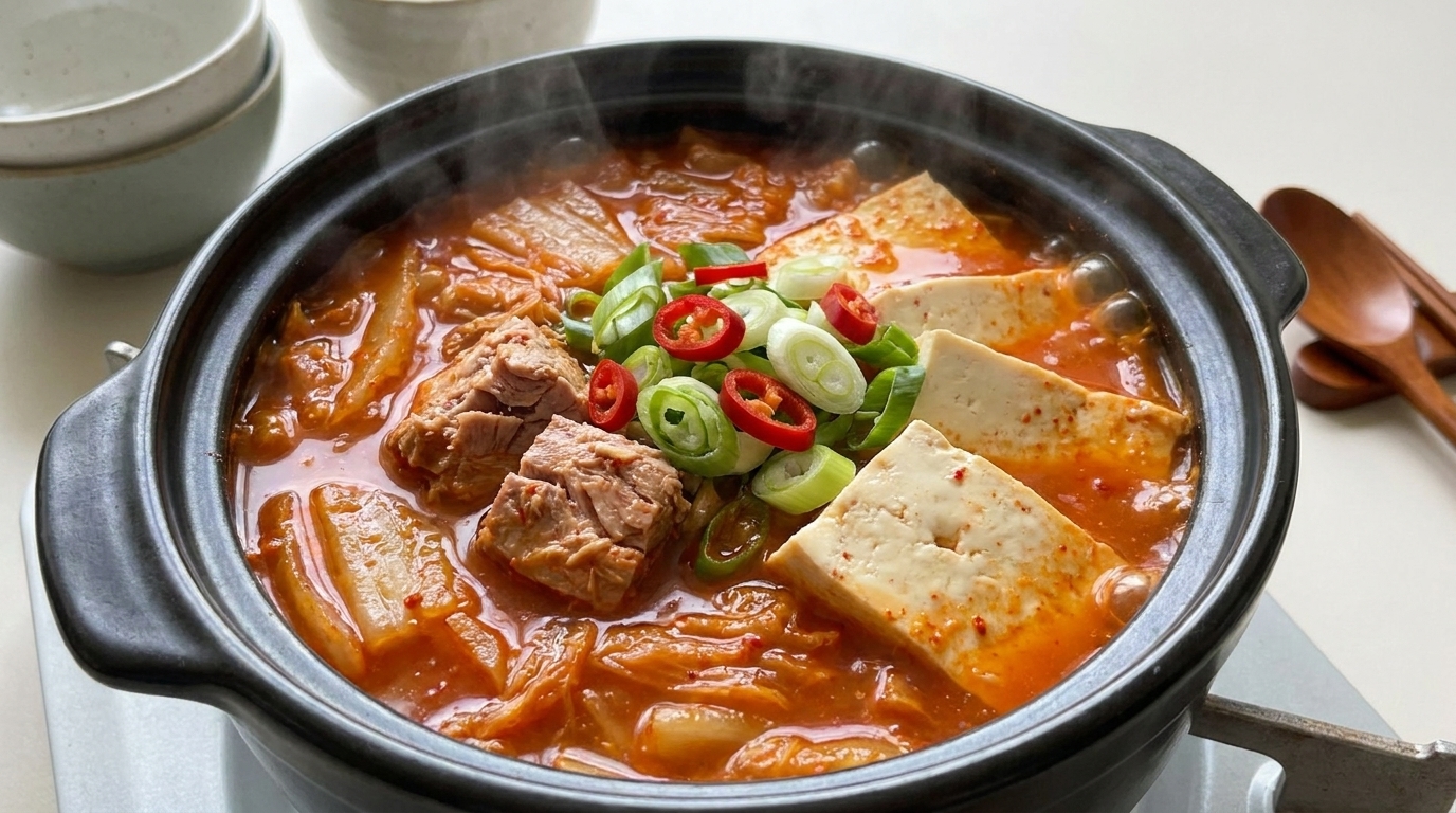 Ragoût de kimchi au thon savoureux (Chamchi Kimchi Jjigae)