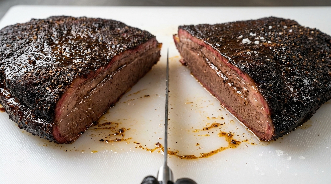 Brisket de bœuf Wagyu fumé au barbecue américain (Stone Axe MB 6-7)