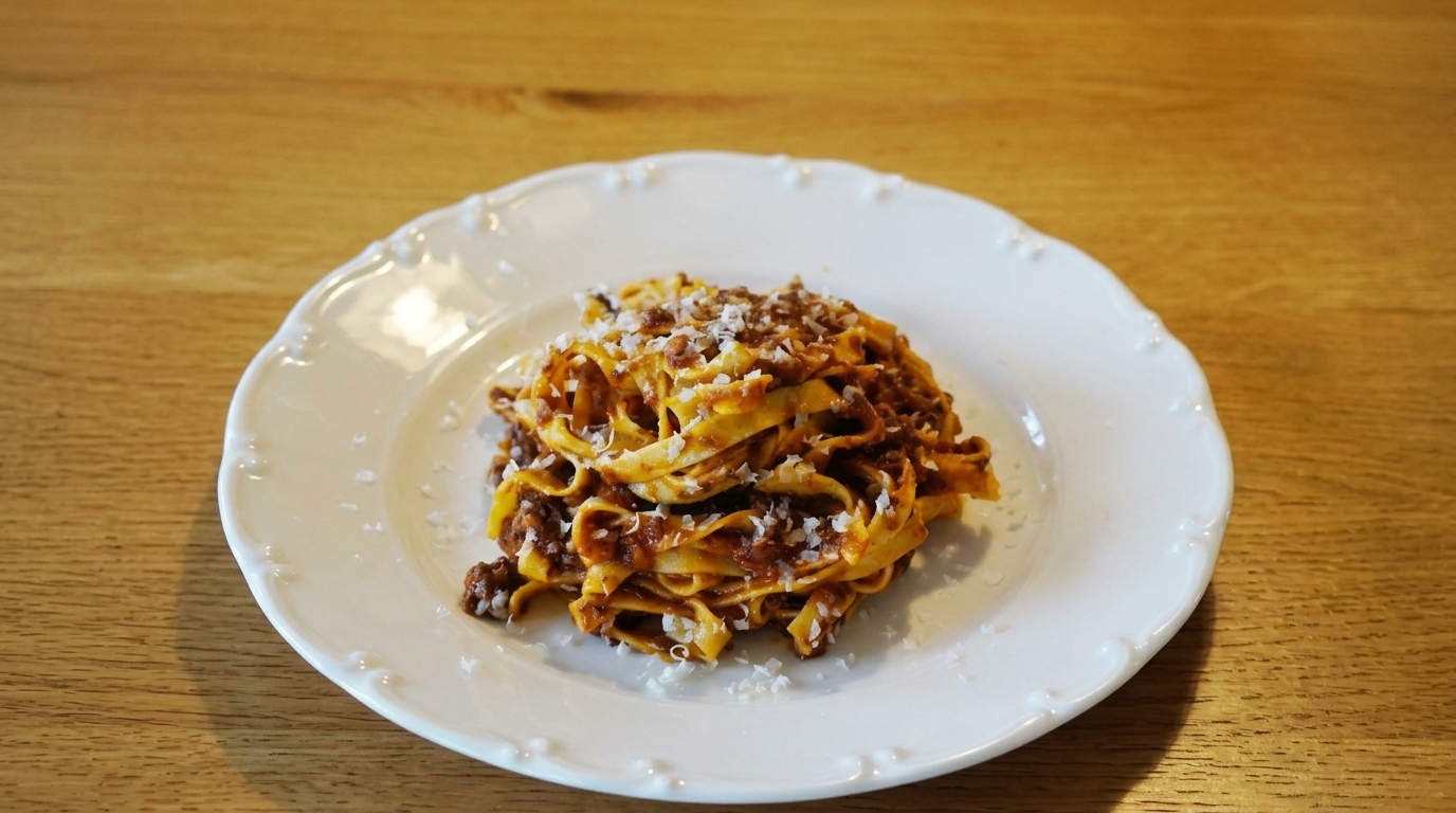 Véritables Tagliatelles au Ragù alla Bolognese