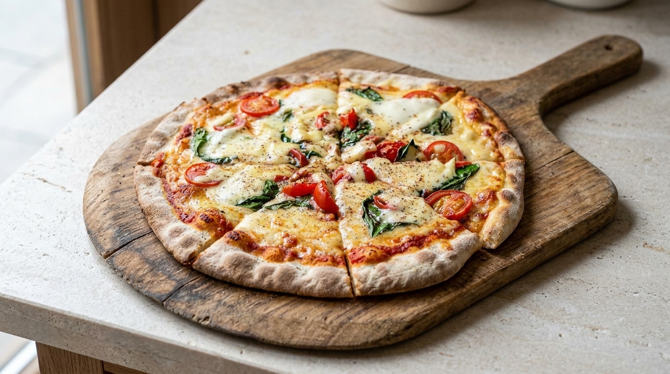 Pizza Margherita Classique aux Tomates Cerises
