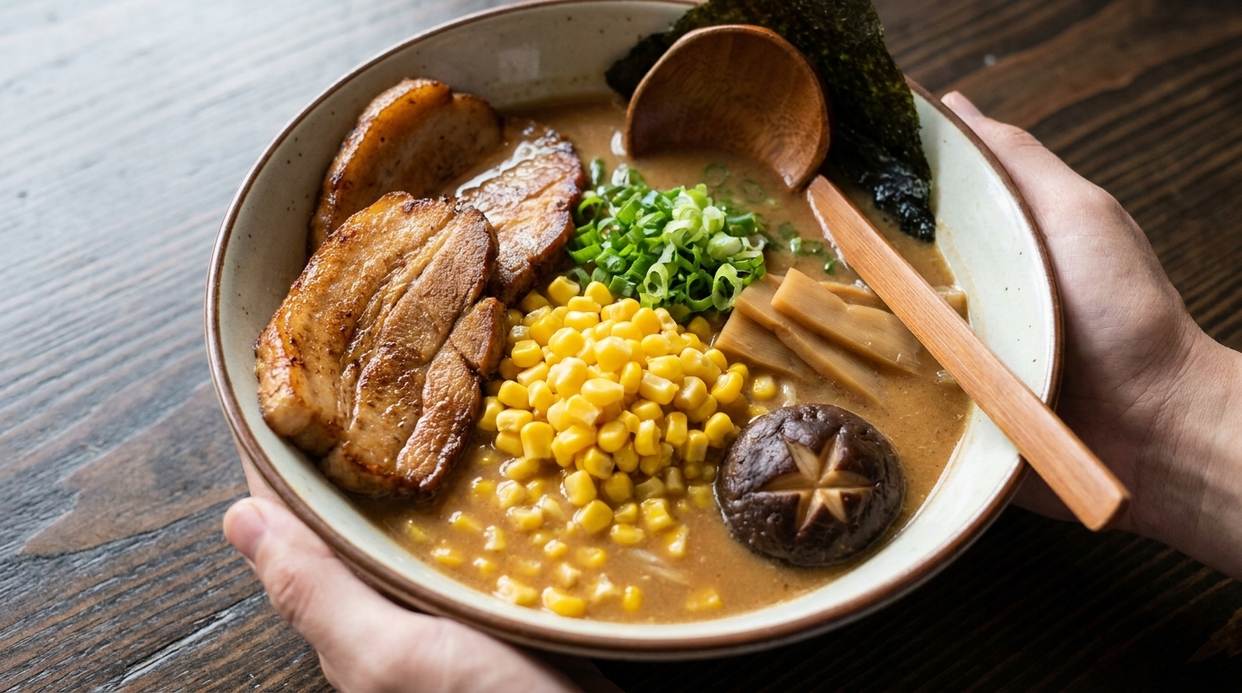 Ramen Miso au Maïs et au Beurre