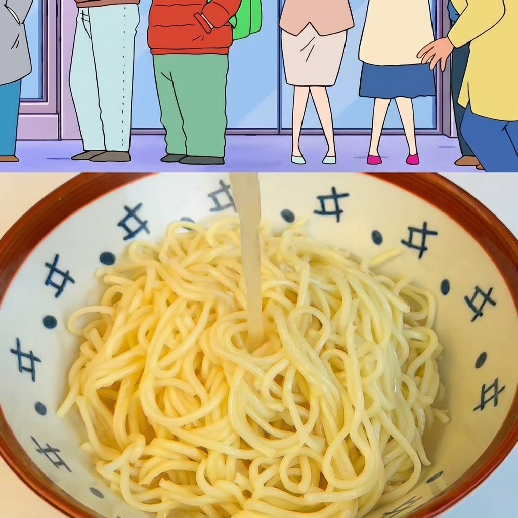 Une main utilisant des baguettes pour placer une tranche tendre de poitrine de porc braisée sur le ramen.