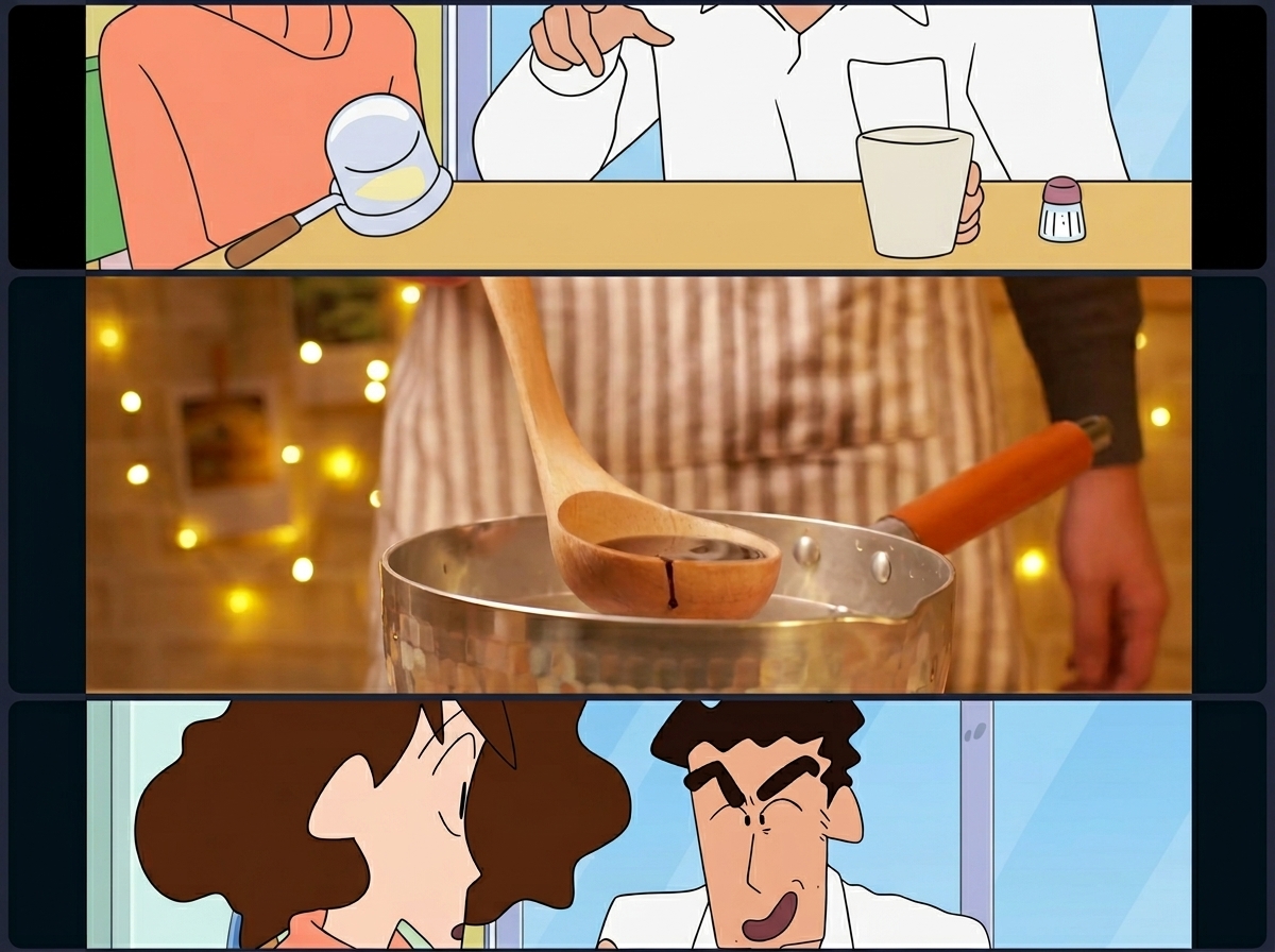 Poitrine de porc braisant dans un mélange de sauce soja, mirin et aromates.