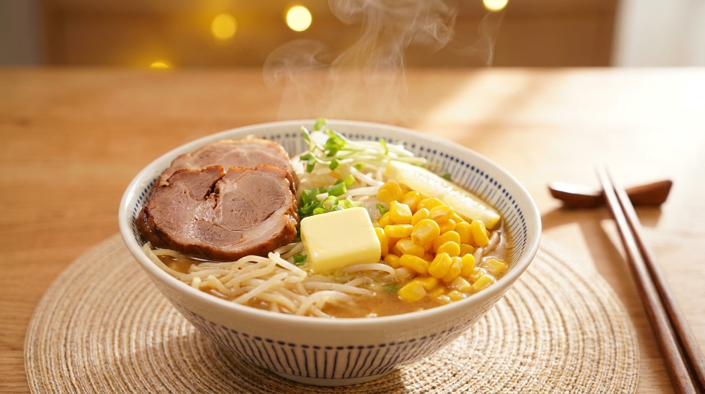 Ramen Miso au Beurre et Maïs